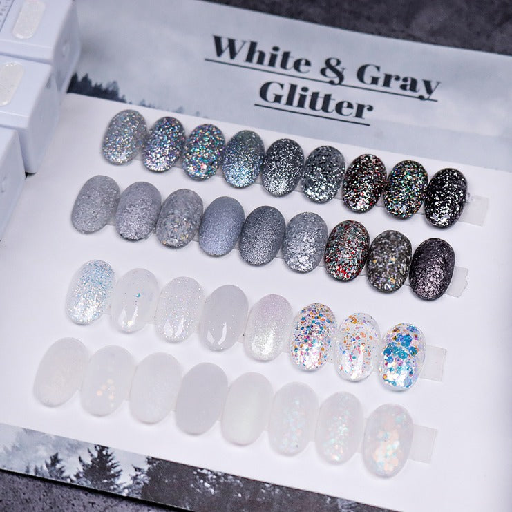 ★The Gel★ White & Gray Glitter Color Line