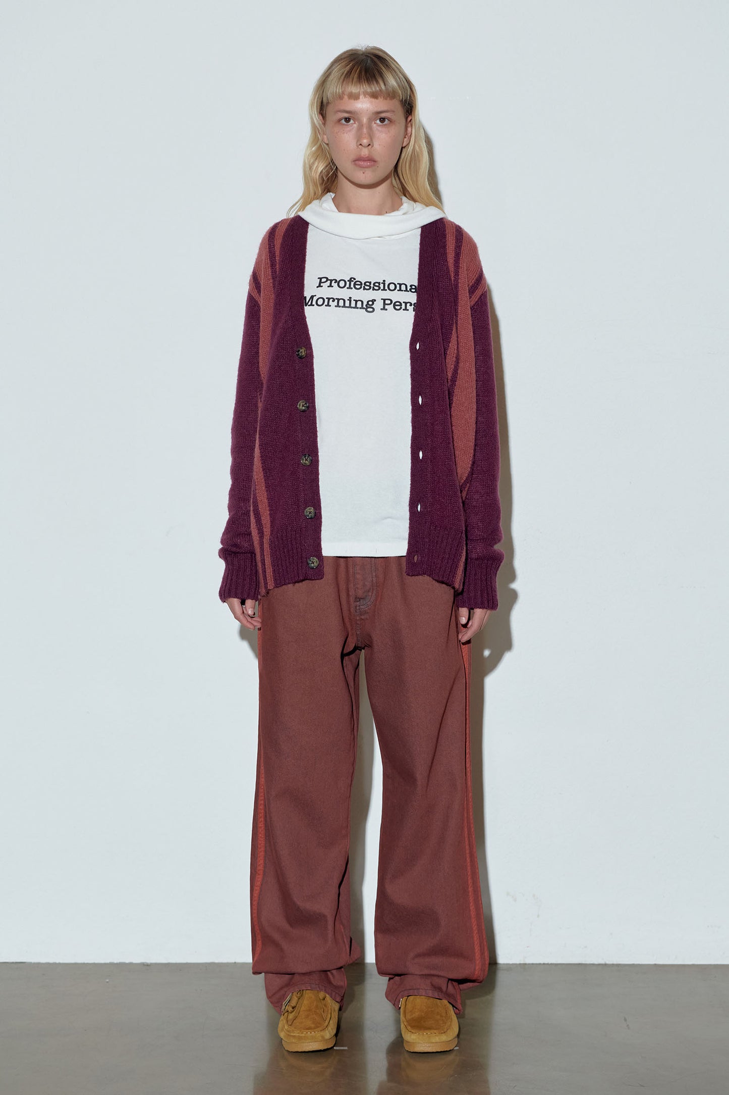 ★Sculptor★ Straight Line Denim Pants Brick