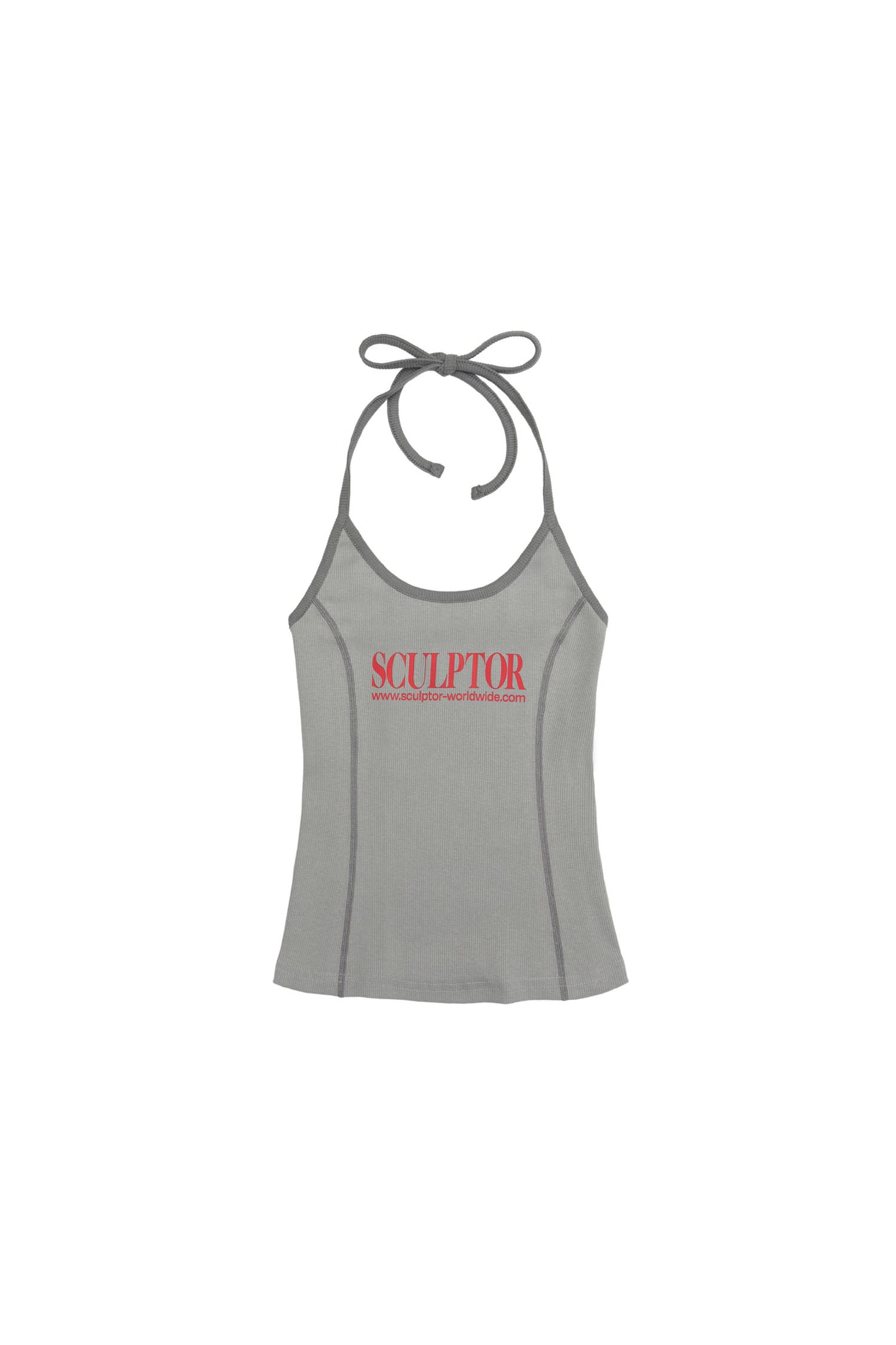 ★Sculptor★ Classic Logo Halter Top Gray