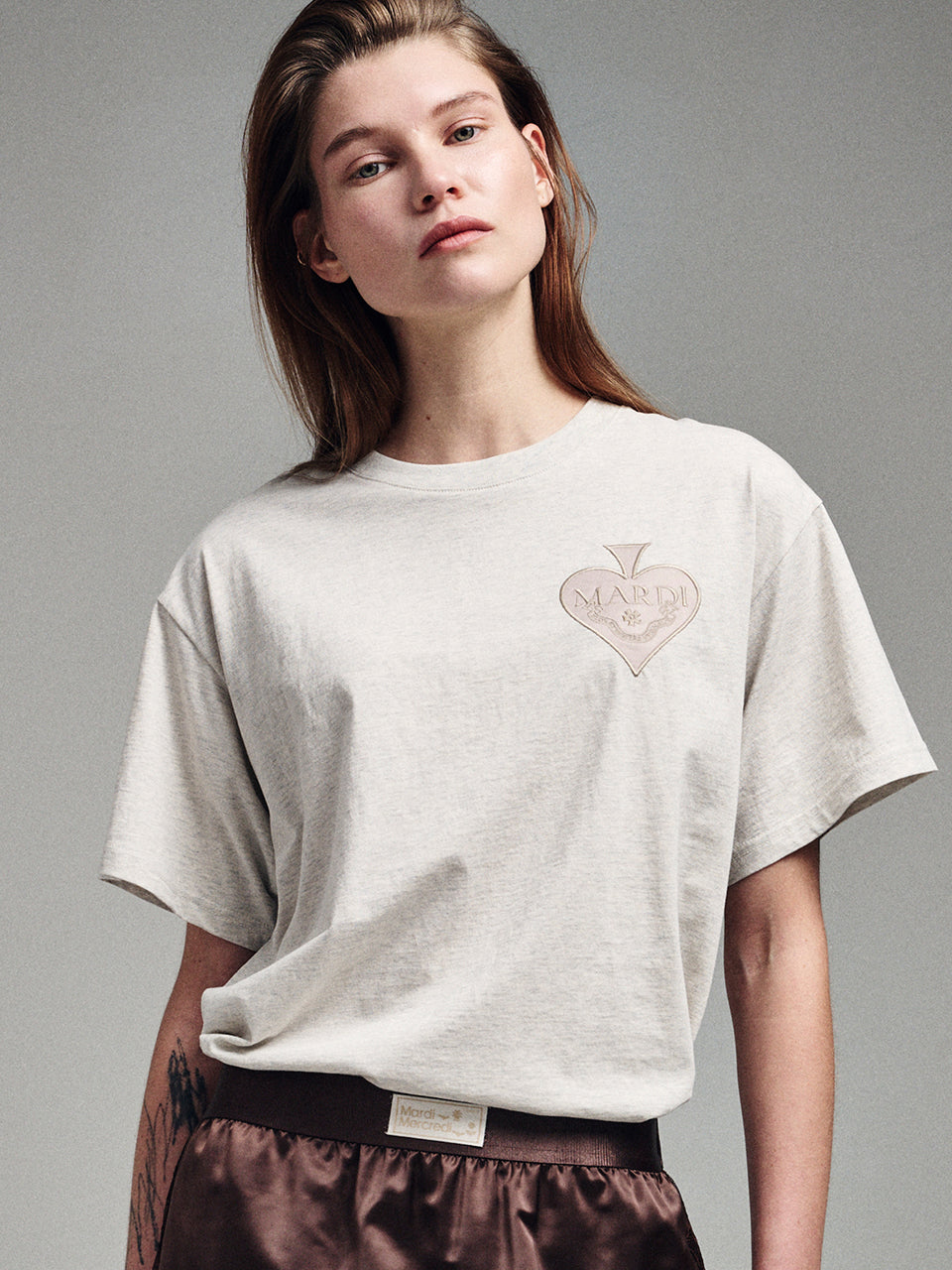 ★Mardi Mercredi★ Tshirt Satin Spade (3colors)