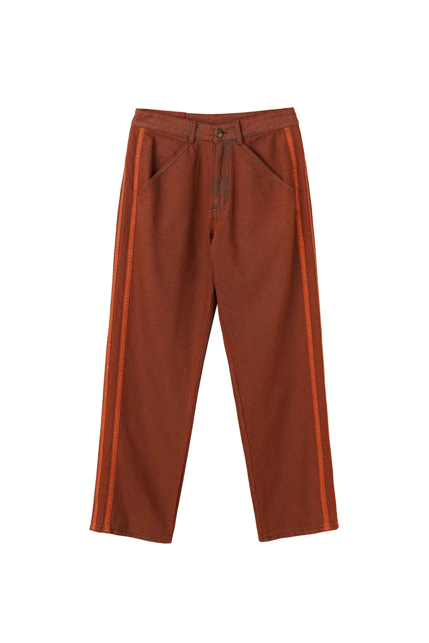 ★Sculptor★ Straight Line Denim Pants Brick