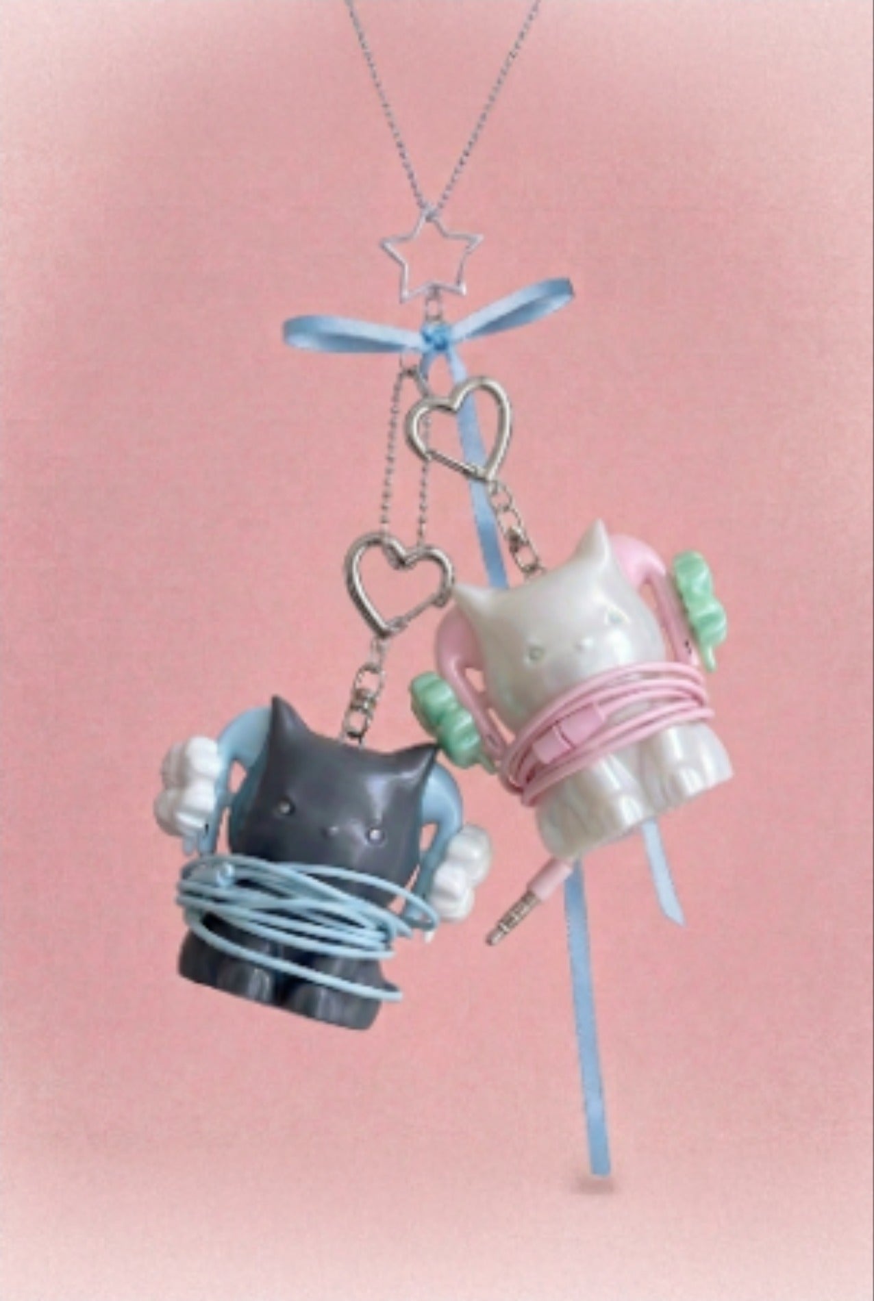 【46month】Cat Cable Keyring