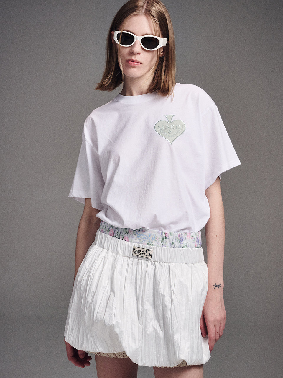 ★Mardi Mercredi★ Tshirt Satin Spade (3colors)