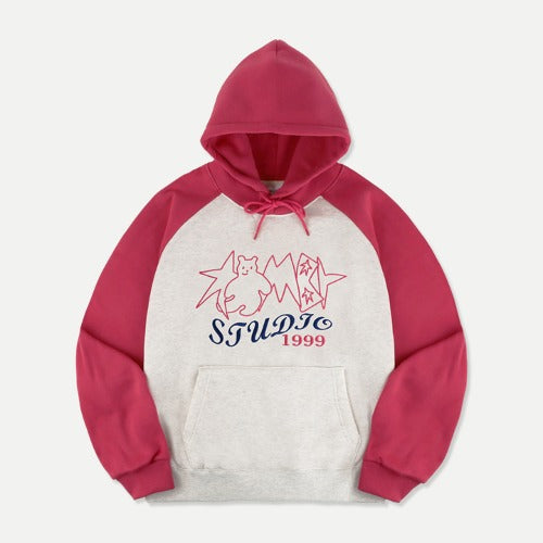 ★Ambler★ Over fit Hoodie Star Bear (AHP1013)
