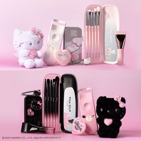 ★Sanrio x Fillimilli★ Hello Kitty Angels and Devils Angel FILLIMILLI Mini Spatula Brush 828 5items [Hello Kitty Angel