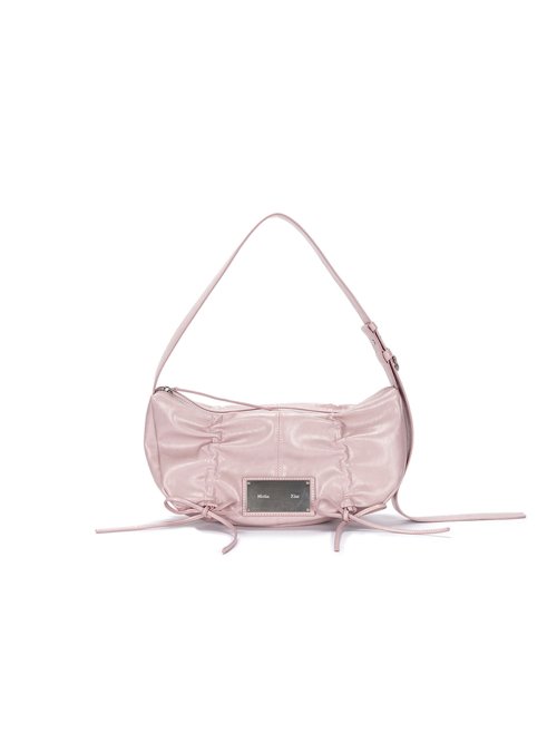 ★Matin Kim★ Half Shirring Ribbon Round Bag (3colors)