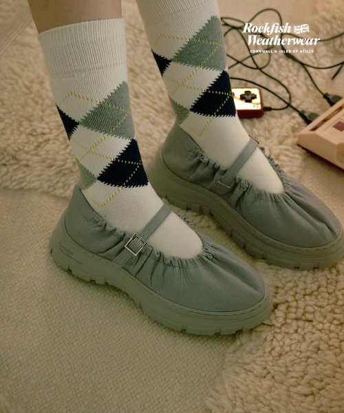 ★Rockfish★ Flatform Scrunch Maryjane