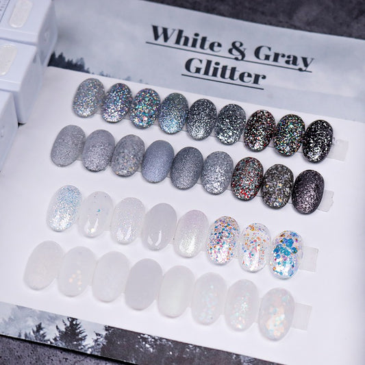 ★The Gel★ White & Gray Glitter Color Line