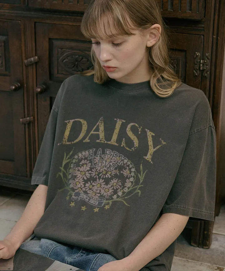 ★CPGN Studio★ Daisy Pigment T- Shirt (2colors)