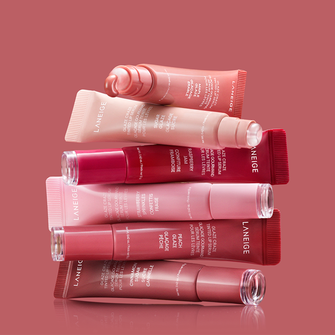 [Set]【Laneige】Glaze Craze Tinted Lip Serum