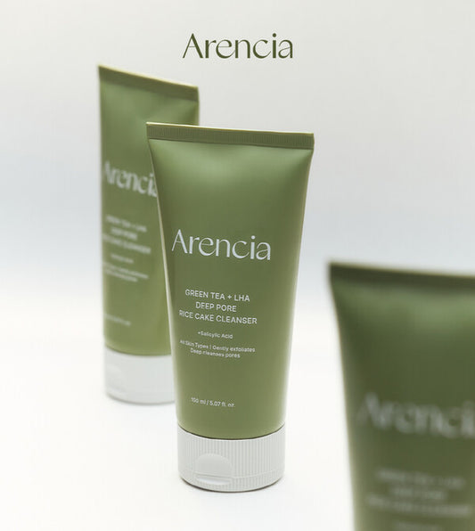 [Set] ★Arencia★ Green Tea LHA Deep Pore Rice Cake Cleanser