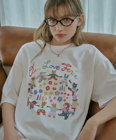 ★CPGN Studio★ DTP Love Fence T- Shirt (2colors)