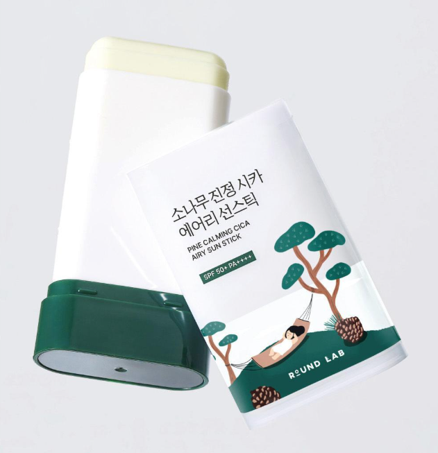 [2pcs]【Roundlab】Pine Calming Cica Airy Sun Stick