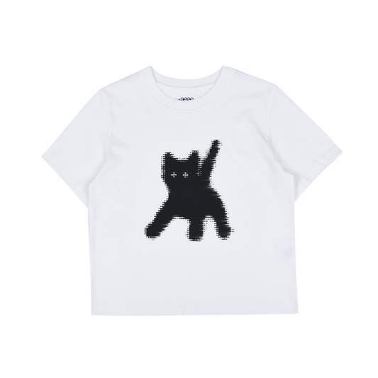 ★Aeae★ Flashed Cats Eye Crop T-shirt (4colors)