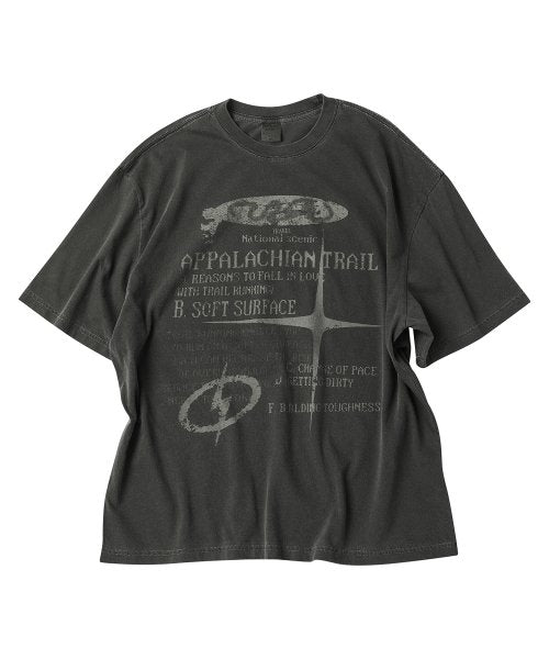 ★Travel★ Reason Trail Pigment Over Fit Tee (4colors)