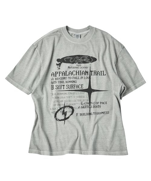 ★Travel★ Reason Trail Pigment Over Fit Tee (4colors)