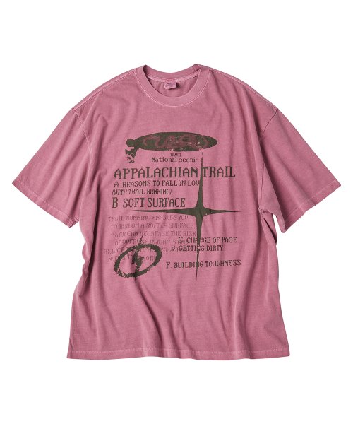 ★Travel★ Reason Trail Pigment Over Fit Tee (4colors)