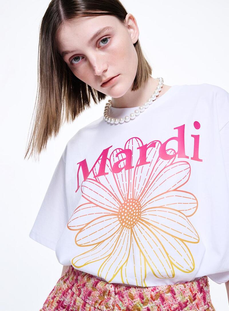 ★Mardi Mercredi★ T-shirt Flowermardi Gradation (6colors)