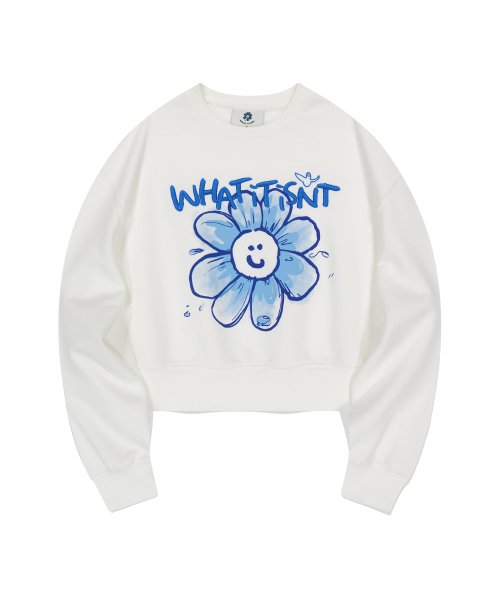 ★What it isNt★ Women’s Big Flory Graphic Sweatshirt (4colors)