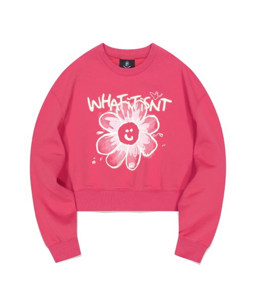 ★What it isNt★ Women’s Big Flory Graphic Sweatshirt (4colors)