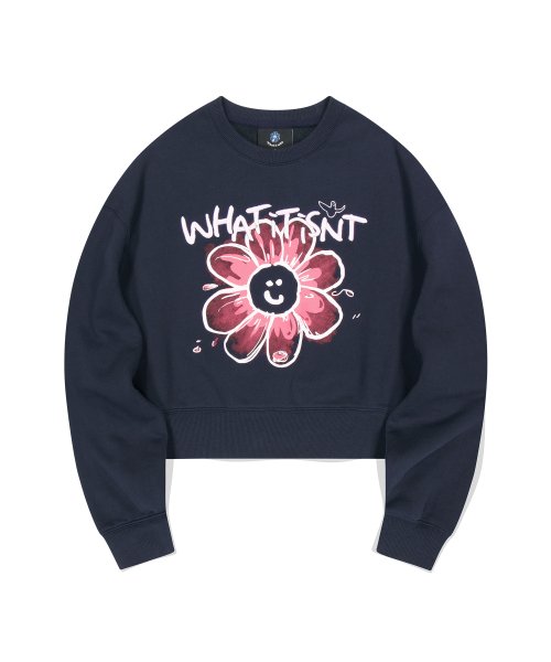 ★What it isNt★ Women’s Big Flory Graphic Sweatshirt (4colors)