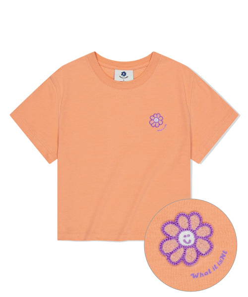 ★What it isNt★ Women's Flory Logo Crop Short-sleeve T-shirt (4colors)