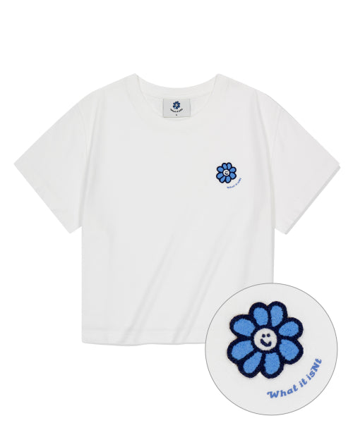 ★What it isNt★ Women's Flory Logo Crop Short-sleeve T-shirt (4colors)