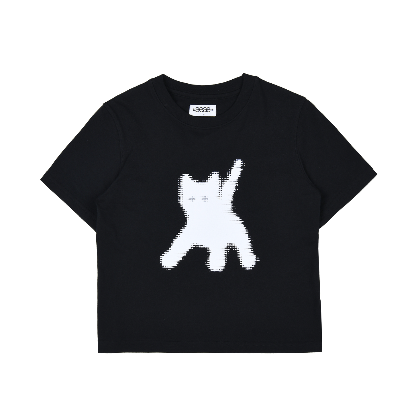 ★Aeae★ Flashed Cats Eye Crop T-shirt (4colors)
