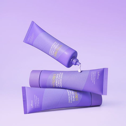 【Isntree】Onion Newpair Purple Tone Up Sun Cream