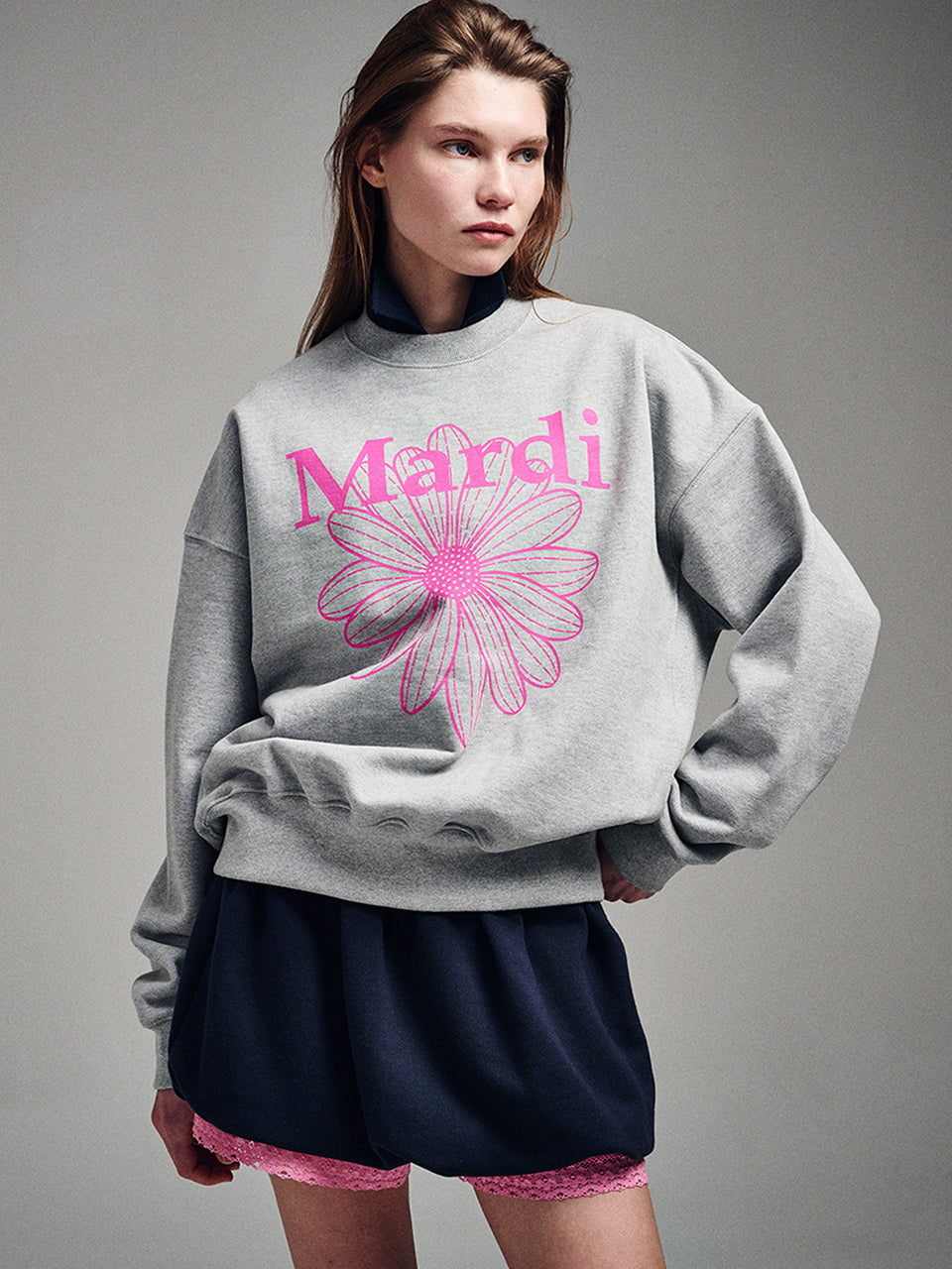 ★Mardi Mercredi★ Sweatshirt Flowermardi (22colors)