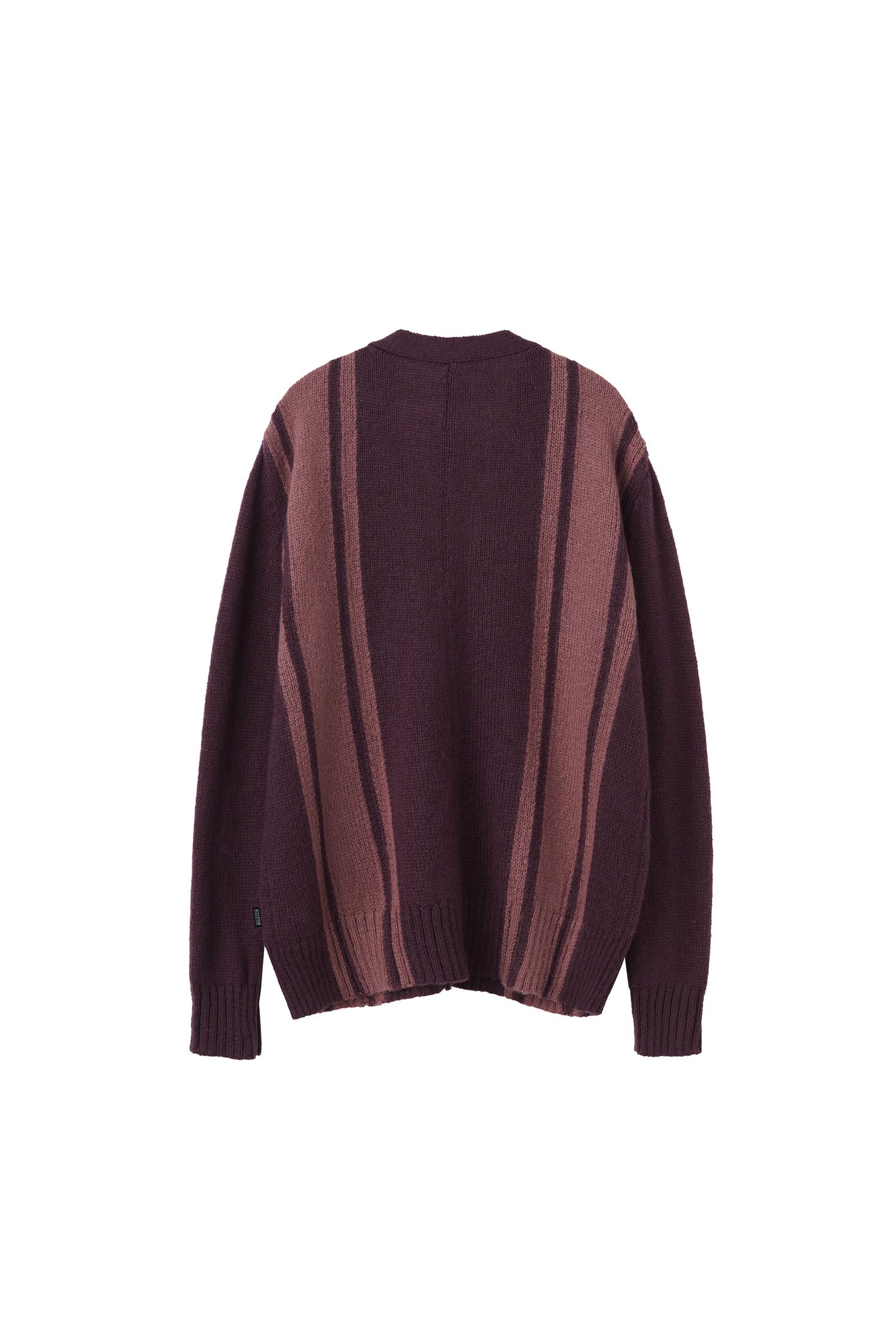 ★Sculptor★ Mohair Stripe Cardigan D.Purple