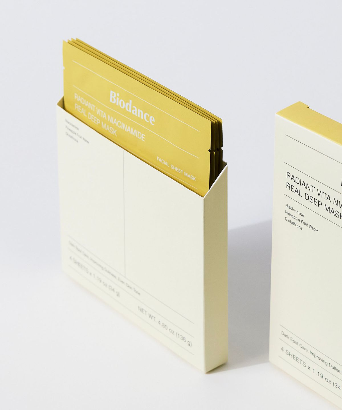 [7pcs]【Biodance】Radiant Vita Niacinamide Real Deep Mask