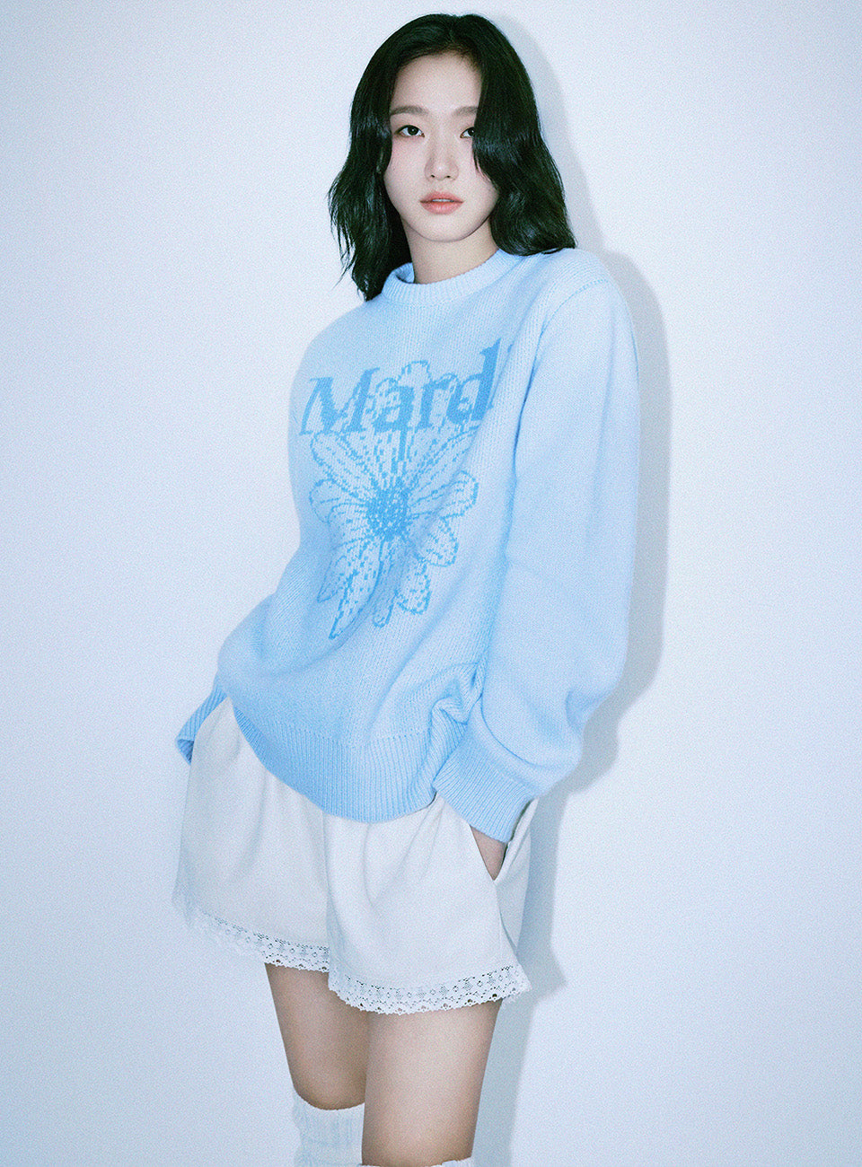 ★Mardi Mercredi★ Cashmere Blended Pullover Flowermardi (12colors)