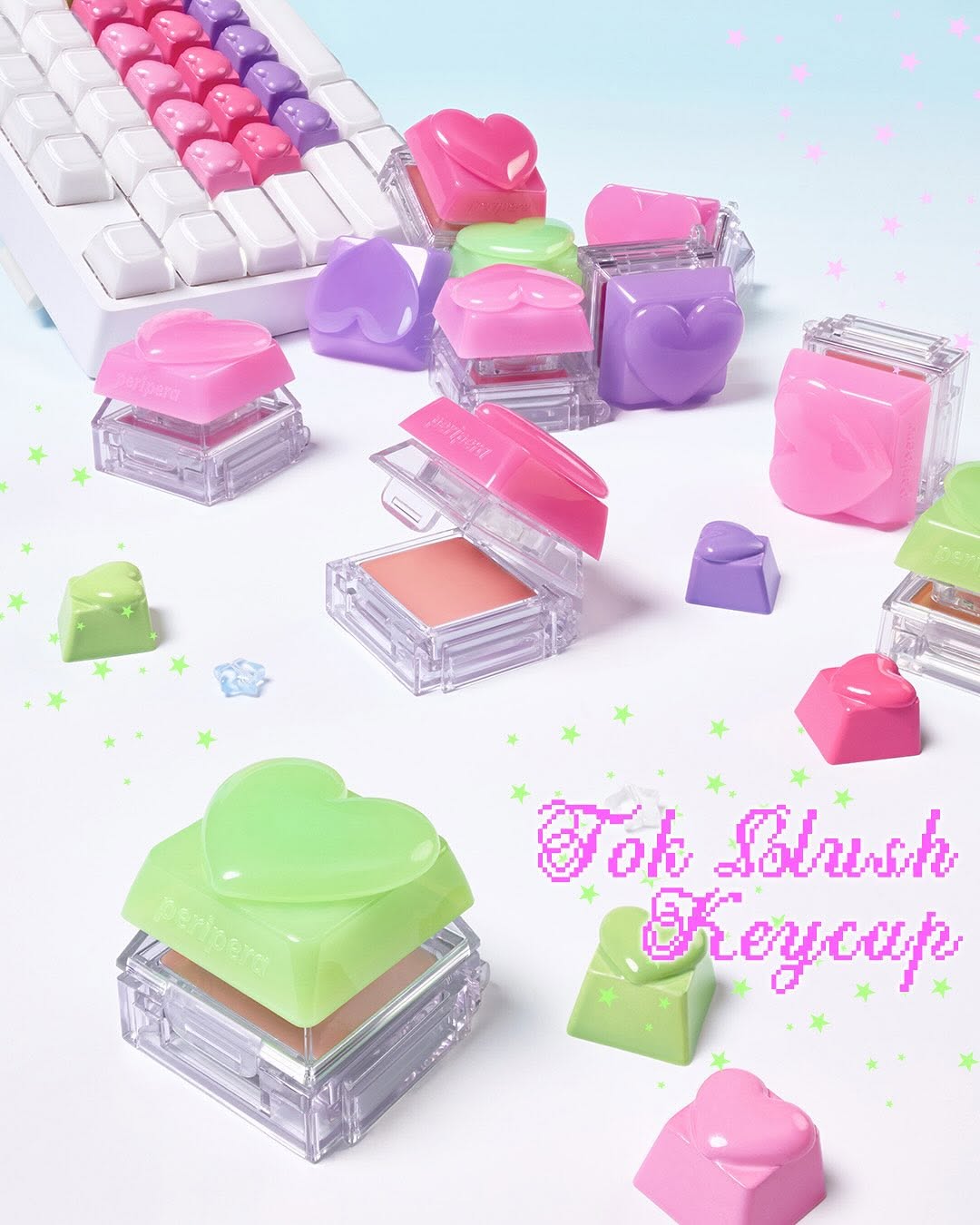 [Set][2pcs]【Peripera】Tok Blush Keycap
