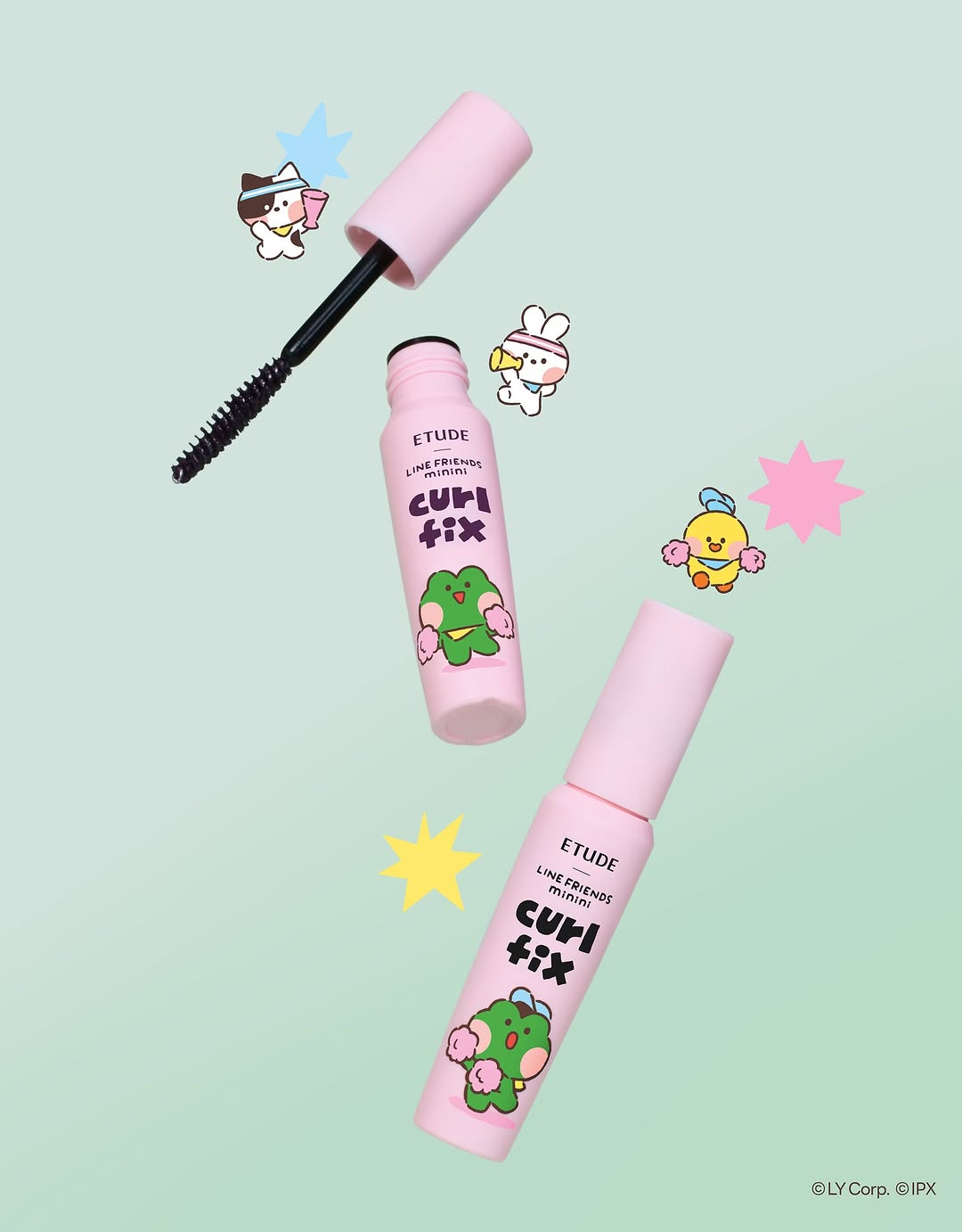 [Limited][Set]【Etdue House】Cloud Filter Cushion & Curl Fix Mascara Mini (Line Friends Minini)