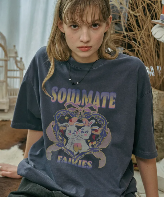 ★CPGN Studio★ SoulMate Pigment T- Shirt (2colors)