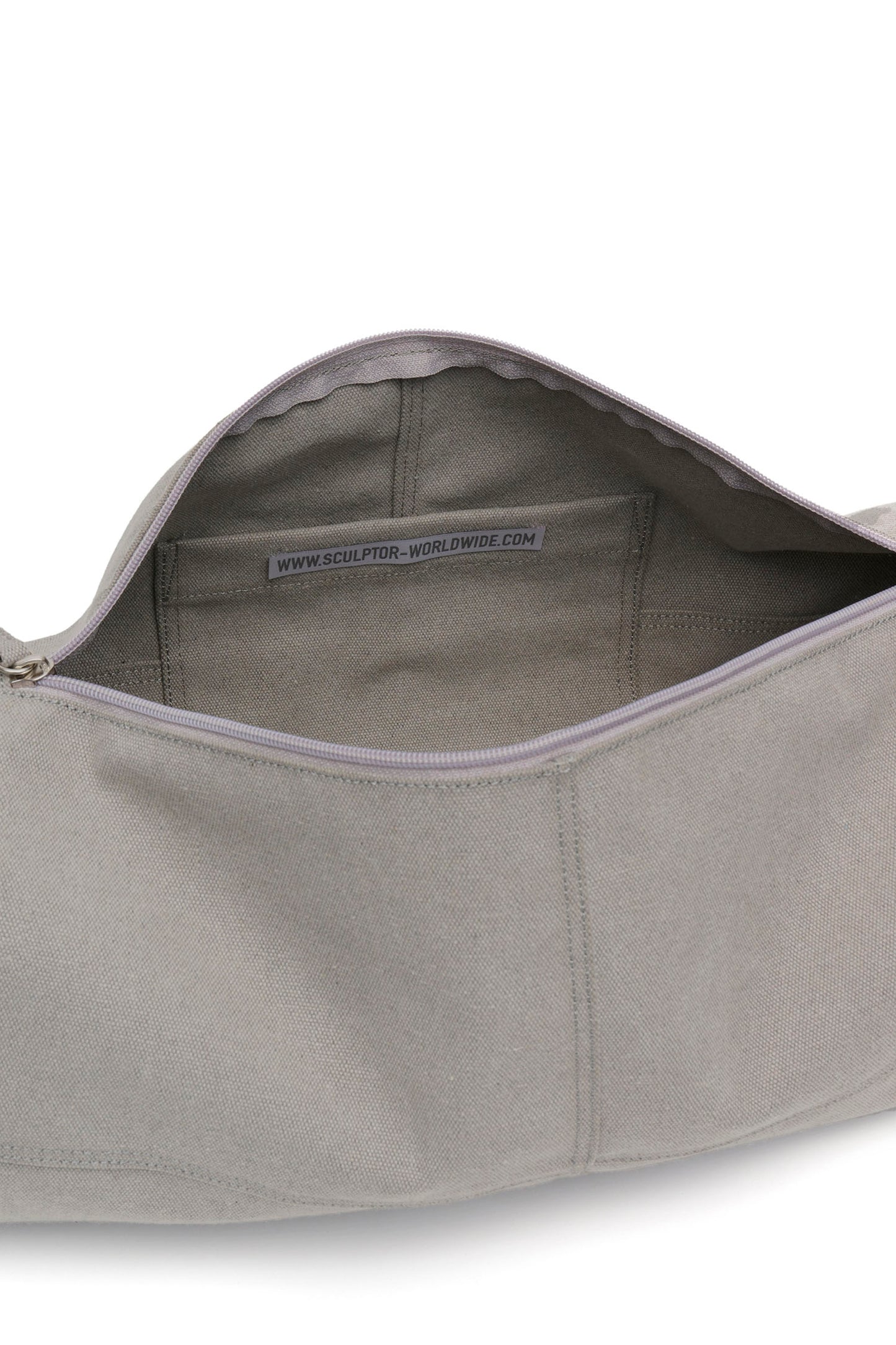 ★Sculptor★ Vintage Canvas Duffel Bag Pale Gray