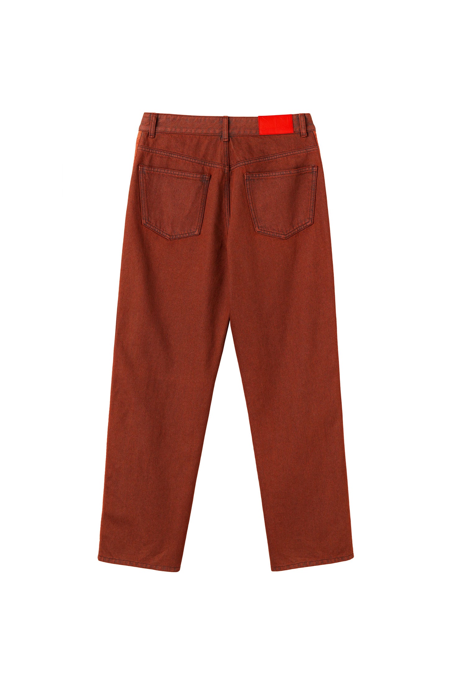 ★Sculptor★ Straight Line Denim Pants Brick