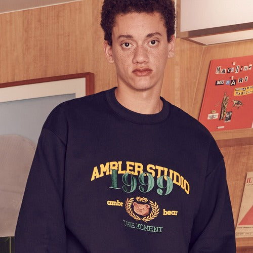 ★Ambler★ Over fit Sweatshirt The Moment (AMM1109)
