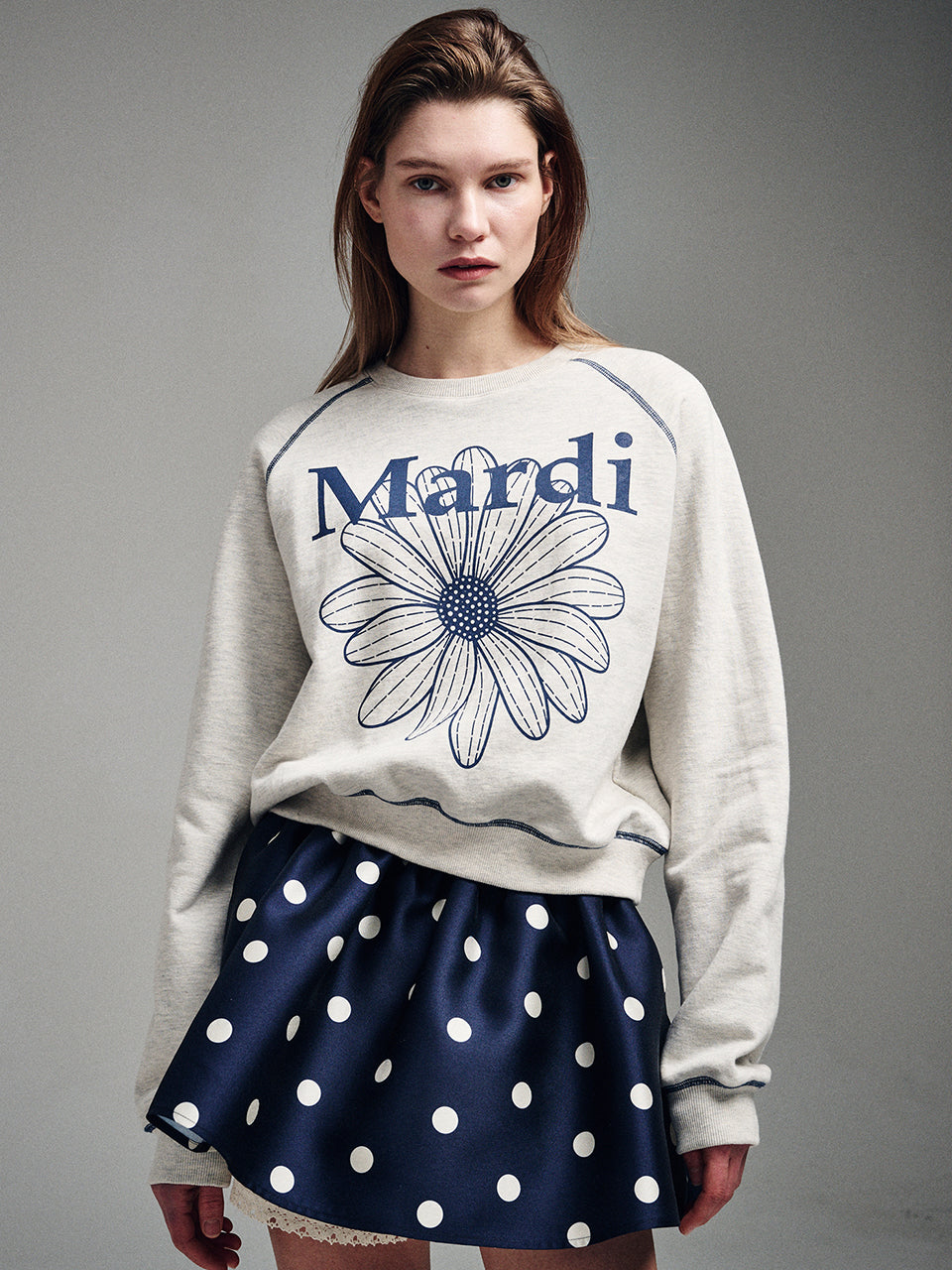 ★Mardi Mercredi★ Sweatshirt Flowermardi (22colors)