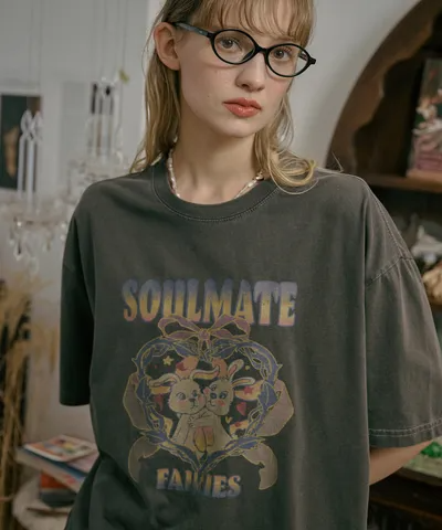 ★CPGN Studio★ SoulMate Pigment T- Shirt (2colors)