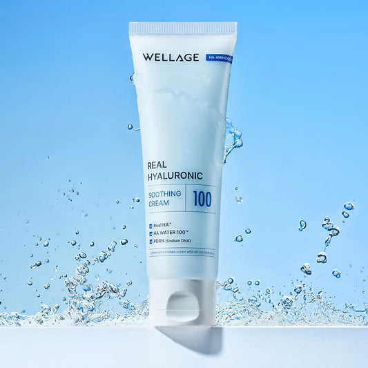 【Wellage】Real Hyaluronic 100 Soothing Cream
