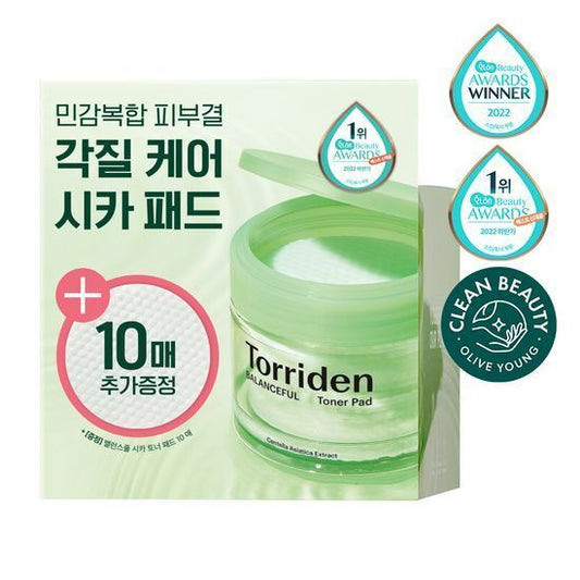 [Set][Refill]【Torriden】Centella Asiatica Extract Balanceful Toner Pad