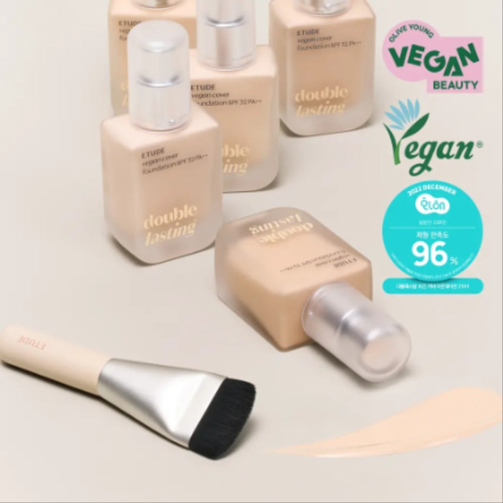 [Set]【Etude】Double Lasting Vegan Cover Foundation