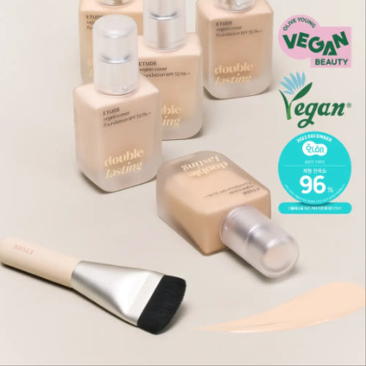 [Set]【Etude】Double Lasting Vegan Cover Foundation