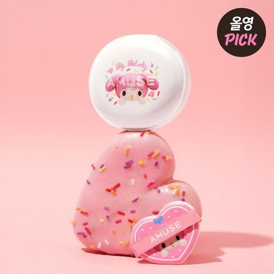 [Set][Limited]【Amuse】Ceramic Skin Perfector Cushion (My Melody & Kuromi)