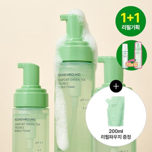 ★Round Around★ Comfort Green Tea Trouble Bubble Foam