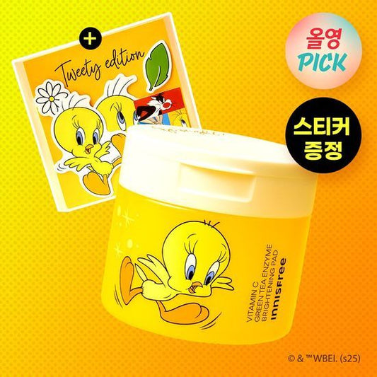 [Limited] [Set]★Innisfree★ Vitamin C Brightening Pad (Tweety Edition)