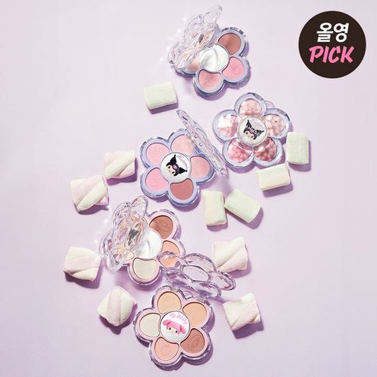 [Set][Limited]【Amuse】Flora Eye Palette (My Melody & Kuromi)