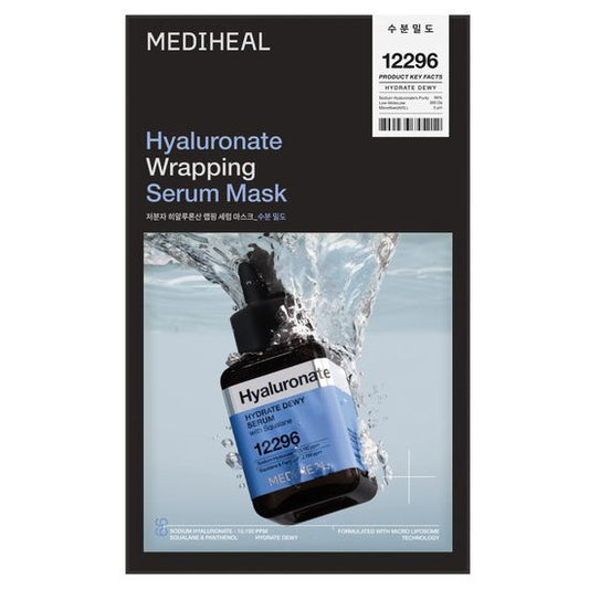 [10pcs]【Mediheal】Hyaluronate Wrapping Serum Mask